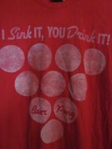 Nwt - Beer Pong &quot;I Sink It, You Drink It&quot; Size Adult Xl Red Short Sleeve Tee - £3.98 GBP