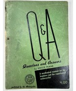 Questions and Answers by Uncle Frank 1940 Edition Motorcycle Manual, Army - $48.95