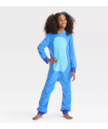Lilo and Stitch Disney Girls Pajamas SMALL  One Piece Union Suit Hood  C... - £24.54 GBP