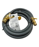 12 Feet 1/2-Inch Natural Gas Hose Quick Connect Fitting BBQ Gril Patio H... - €26,34 EUR