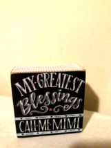 Mimi small wood block Sign image 2