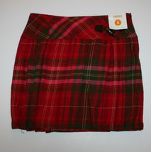 Gymboree Cozy Owl Bow Pleated Plaid Skort size 5 NWT - £11.77 GBP