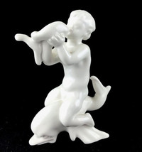 B&amp;G Bing &amp; Grondahl Denmark Figurine The Sea Girl Kissing Dolphin Shell ... - $140.21