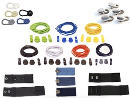 Comfort &amp; Convenience 24-Pack - Elastic Waist Extenders &amp; Elastic Shoelaces - £19.96 GBP