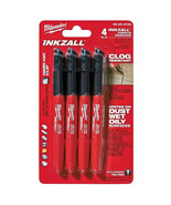 Milwaukee Inkzall Jobsite Permanent Marker, Fine Point Black (4-Pack) - $146.41 MXN