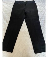 Anne Klein Woman’s Black Pull On Stretch Straight Leg Work Pants Size 10 - $48.88 CAD