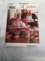 Simplicity Crafts Sewing Pattern #8001- 16" Hen & Rooster Stuffed/Clothed - $7.92