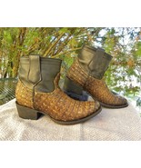 Custom CUADRA &quot;Gold Dust Woman&quot; Western Boots-Exotic Lizard basketweave ... - €117,23 EUR