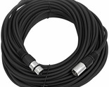 SEISMIC AUDIO Black 100&#39; XLR Microphone Cable Mic Cord - £46.65 GBP