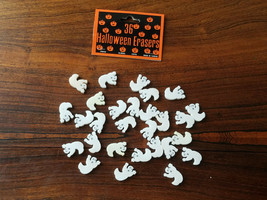 Vintage Twenty-Eight Halloween Ghost Erasers Made In Taiwan (NEW/INCOMPLETE) - £8.66 GBP