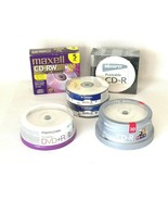 Lot of 115 New Sealed Blank Media DVD-R DVD+R CD-R CD-RW Maxell Memorex ... - €42,98 EUR
