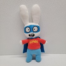 Stephanie Blake Simon Super Rabbit Bunny With Mask &amp; Cape Plush Toy - £35.03 GBP