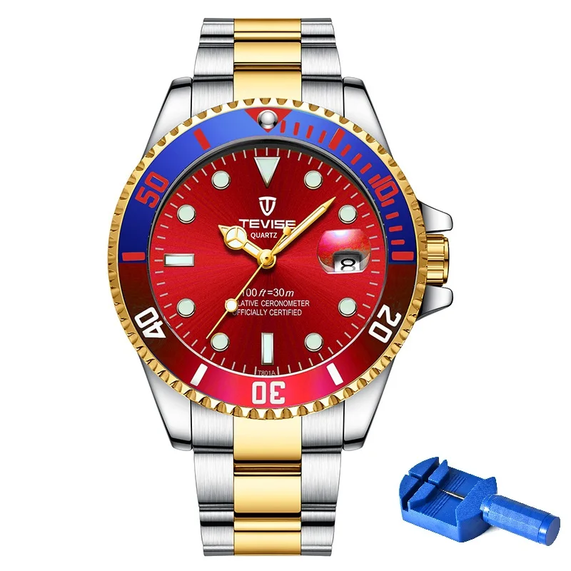 Luxury Date Watch Men Waterproof Fashion Quartz Stainless Steel Wrist Wa... - $38.12
