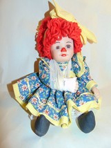 Marie Osmond Miracle Children Rosie Raggedy Ann Style Porcelain Doll Num... - $29.69
