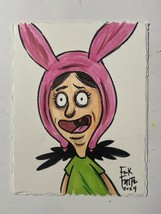 Louise Belcher  Bobs Burgers  By Frank Forte Original Art Marker Drawing RARE - £22.42 GBP