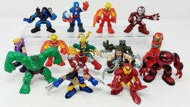 Playskool Marvel Super Hero Squad Adventures Lot (15) Iron Man Wolverine Hawkeye - $29.57