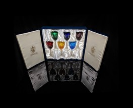 Faberge Odessa Crystal Colored  Multi Sets of Glasses - $5,995.00