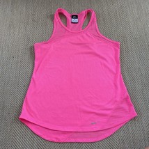 Nike Womens Tank Top Dri Fit Round Neck Mesh Pullover Sleeveless Pink Size Med - £5.78 GBP