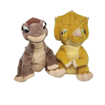 Vintage 1996 The Land Before Time Littlefoot + Cera Stuffed Animal Plush Dinos - £43.23 GBP