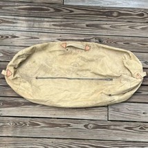 Vintage Boy Scouts of America National Council Khaki Canvas Duffel Bag 3... - $37.97