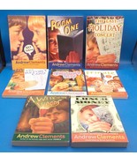 Lot of 8 ANDREW CLEMENTS HC &amp; PB Books, No Talking, Room One, Lunch Mone... - $348.94 MXN