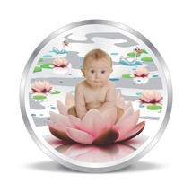 Silver Coin New-Born Baby Gift 999 Purity Best Gift for new parents Pure Quality - £35.59 GBP