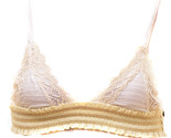ONE TEASPOON Womens Bralette Tiger Femme Comfortable Cream Ivory Size S - $43.64
