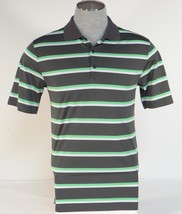 Nike Golf Tour Performance Dri Fit Gray Stripe Short Sleeve Polo Shirt M... - £51.12 GBP