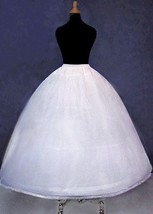 4-Hoop Super Full Bone Wedding Dress Party Petticoat Crinoline Bridal Slip Skirt - £31.38 GBP