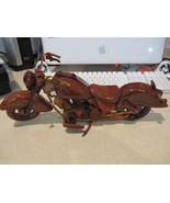 TWO WOODEN HARLEY DAVIDSON MODELS XLT! 1 BROKEN PIECE! - $58.20