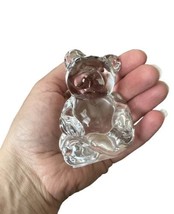 Princess House 24% Lead Crystal Bear Figurine Clear Glass - £11.60 GBP