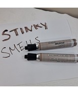 Vintage Sanford&#39;s King Size Markers x2 set Black stinky Smelly ink metal... - $722.28 MXN