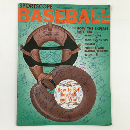 Sportscope Magazine Baseball 1960 How To Bet Baseball and Win No Label - $9.45