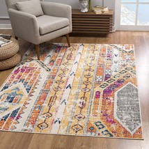 2' X 4' Gold and Ivory Southwestern Area Rug - $909.04 MXN