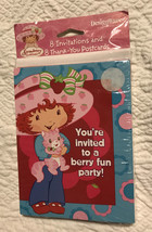 Vtg Strawberry Shortcake Am. Greetings Party 8 Invitations + Thank-you Cards NIP - £11.79 GBP