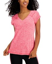 allbrand365 designer Womens Activewear Heathered T-Shirt,Flamenco Pink,Small - £16.74 GBP