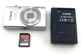 Canon PowerShot ELPH 180 20MP Digital Camera Silver Tested - $248.00