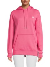 Kenzo Relaxed Logo Hoodie Sweatshirt Cotton Kangaroo pocket Pink Size XS... - $49.49