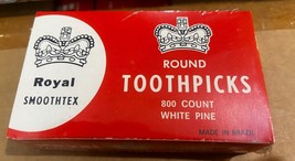 Royal Smoothtex Round Toothpicks 800 Ct Box White Pine Craft Modelers Su... - $318.81 MXN