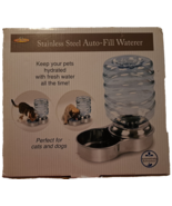 Etna Stainless Steel Pet Dog Cat Water Replenish Fountain Bowl, Holds 3 ... - $38.56