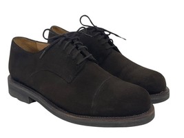 Charles De Batz For Barneys New York Brown Suede Shoes Size 8.5 Oxford Italy - £52.37 GBP