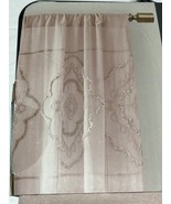 Madison Park LUNA Window Panel Pair BLUSH PINK Light Filtering Rod Pockets - $49.49