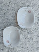 Two Rose Pattern Iroquois Impromptu Bowls - £22.40 GBP