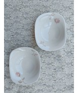 Two Rose Pattern Iroquois Impromptu Bowls - £21.92 GBP