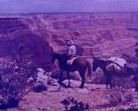 Man on Horseback Overlooking Grand Canyon Anscochrome 35mm Slide Car15 - $11.83