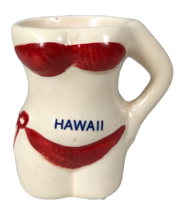 Girl in Red Bikini Hawaii Ceramic Toothpick Holder Barware Man Cave Decor 2.25&quot; - £11.59 GBP