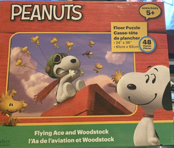 Flying Ace &amp; woodstock Peanuts 48 piece Puzzle - £7.56 GBP