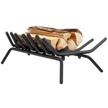 25 inch V-Shaped place Log Grate w/ 7 Supporting Bars & Heat-proof Coating - £80.48 GBP