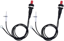 Grill Ignition Kit 2-Pack with Ceramic Electrode Spark Plug Wire Ground Wire Set - £13.99 GBP