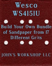 Build Your Own Bundle of Wesco WS4151U 1/4 Sheet No-Slip Sandpaper - 17 ... - $18.44 MXN